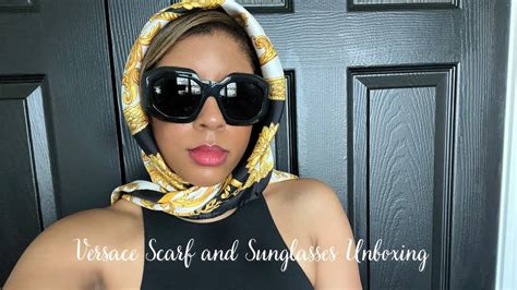 versace scarf unboxing